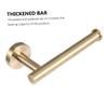 Ciieeo 3pcs Creative Versatile Gold Bathroom Shelf Towel Rack and Clothes Hook Space Saving Paper Towel Holder for Home Rustproof and Elegant Design for Tidy Spaces view 4