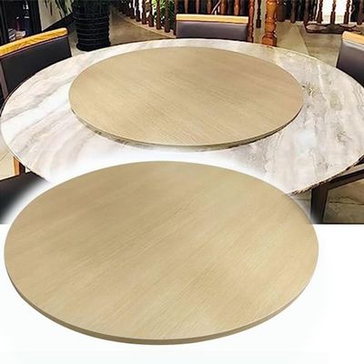 Thick Wood Lazy Susan Turntable, Round Rotating Tray Serving Board for Dining Table, Wooden Countertop Turntable Tray for Family Dinners Birthday Parties (Color : Wood, Size : 80 cm/30 in)