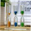 RORPOIR Colorful Acrylic Sand Timer for Home Office Kitchen Compact Visual Countdown Clock for Cooking Baking Games and Exercise view 2