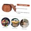 MAGICLULU 3pcs Household Holder Lid Multi-functional Storage Basket for Fruits and Eggs Vintage Pumpkin Design Lightweight and Easy to Clean for Daily Use view 4