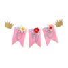 Vaguelly Girls 1st Birthday Party Highchair Banner Latte Art Bunting Decoration view 1