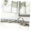 VILLCASE 4rolls DIY Wall Sticker Self Adhesive Tile Adhesive Sticker Decorative Wall Mirror for Home view 3