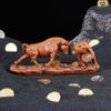 AETVRNI Wall Street Charging Bull and Bear Statue - Resin Sculpture Ideal for Financial Investment Managers and Stock Market Gifts,Rot,11in view 1