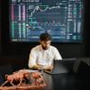AETVRNI Wall Street Charging Bull and Bear Statue - Resin Sculpture Ideal for Financial Investment Managers and Stock Market Gifts,Rot,11in view 3