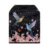 Eheartsgir Hummingbird Cherry Blossom Straws Cocktail Maker Organizer Case with Pockets for Cocktail Capsules Easy to Use & Clean Decorative Cocktail Hood Cover, Home Bar Decor view 2