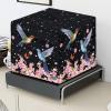 Eheartsgir Hummingbird Cherry Blossom Straws Cocktail Maker Organizer Case with Pockets for Cocktail Capsules Easy to Use & Clean Decorative Cocktail Hood Cover, Home Bar Decor view 4