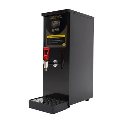 Water Boiler Eletric Commercial Hot Water Dispenser, 8L Commercial Water Boiler Intelligent Digital Display Screen Adjustable Temperature for Tea Coffee Shop Dessert Shop Hotel (Black)
