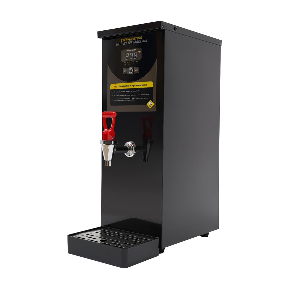 Water Boiler Eletric Commercial Hot Water Dispenser, 8L Commercial Water Boiler Intelligent Digital Display Screen Adjustable Temperature for Tea Coffee Shop Dessert Shop Hotel (Black)