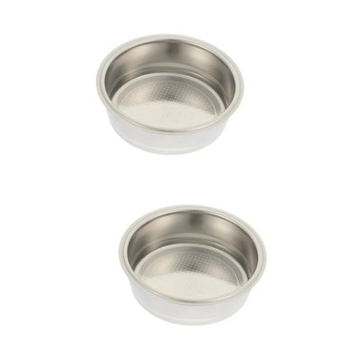 Housoutil 2pcs Porous Filter Basket for Espresso Powder Commercial Filter Reusable