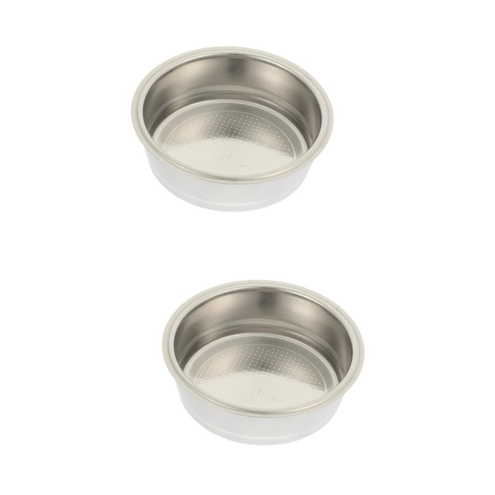 Housoutil 2pcs Porous Filter Basket for Espresso Powder Commercial Filter Reusable