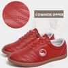 Crysterris Womens Martial Art Kung Fu Tai Chi Shoes, Men's Boxing Karate Taekwondo Training Shoes, Unisex Leather Breathable Shoes Martial Arts Shoes,Taichi Kong Fu Shoes(Size:39EU,Color:RED) view 4