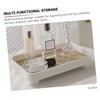Amosfun Decorative Wood Tray for Bathroom Vanity Counter Holder Multi-Functional Storage Decor view 2