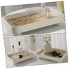 Amosfun Decorative Wood Tray for Bathroom Vanity Counter Holder Multi-Functional Storage Decor view 3