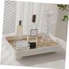 Amosfun Decorative Wood Tray for Bathroom Vanity Counter Holder Multi-Functional Storage Decor view 4