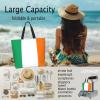 GTEVUTS Ireland Flag Grocery Bag Large Handbag Reusable Shoulder Totes Bags-Fashion Cute Beach Bag Shopping Bag for Women Men Travel Outdoor Gym Work view 4