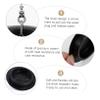 Ciieeo 2pcs Silicone Bathtub Stoppers Wear-Resistant Sealed Drain Plugs for Home Hotel Use Black Flexible Design Easy to Clean Leak view 2