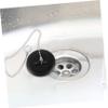 Ciieeo 2pcs Silicone Bathtub Stoppers Wear-Resistant Sealed Drain Plugs for Home Hotel Use Black Flexible Design Easy to Clean Leak view 4