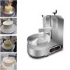 Cake Machine, 36cm 4-12Inches Baking Birthday Cake Tools Automatic Birthday Cake Smoothing Coating Machine Cakes Plastering Cream Coating Filling Machine ( Color : Semi-automatic silver , Size : 220V view 2