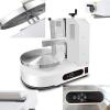 Cake Machine, 36cm 4-12Inches Baking Birthday Cake Tools Automatic Birthday Cake Smoothing Coating Machine Cakes Plastering Cream Coating Filling Machine ( Color : Semi-automatic silver , Size : 220V view 3