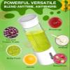 Portable Blender, Portable Blender for Shakes and Smoothies, Personal Size Blender for Shakes and Smoothies, White view 4
