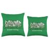 Urban Oasis Celebrating Green Living in Sustainable City Throw Pillow view 3