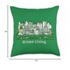 Urban Oasis Celebrating Green Living in Sustainable City Throw Pillow view 4