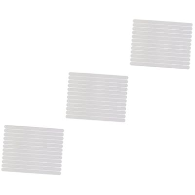 Amosfun 72pcs Transparent Bath Safety Strips Non- Stickers for Bathtubs Showers Stairs Floors Grip Tape Traction Prevent Slippage