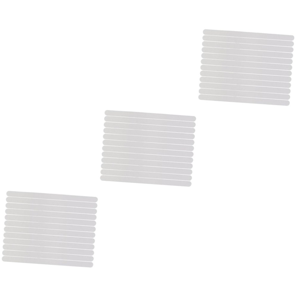 Amosfun 72pcs Transparent Bath Safety Strips Non- Stickers for Bathtubs Showers Stairs Floors Grip Tape Traction Prevent Slippage