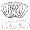Amosfun 30pcs Open Shower Curtain Hook Bathroom Decore Bathroom Decoration Shower Curtain Accessories Decorative Shower Curtain Rings Curtains Curtain Rod Metal Trim view 1