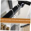 Amosfun 30pcs Open Shower Curtain Hook Bathroom Decore Bathroom Decoration Shower Curtain Accessories Decorative Shower Curtain Rings Curtains Curtain Rod Metal Trim view 2