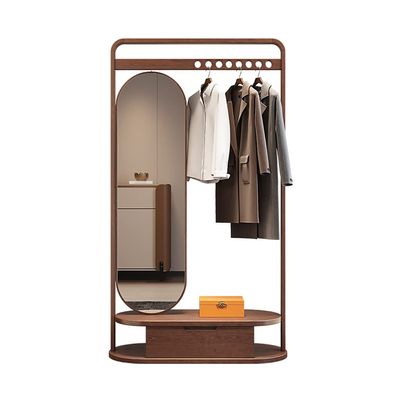 Coat Rack Freestanding Coat Rac Creative Multifunctional Coat Rack Floor-to-ceiling Bedroom with Full-length Mirror Living Room Porch Rack Coat Rack Hall Tree Stand Coat Hanger Standing ( Size : 80*43