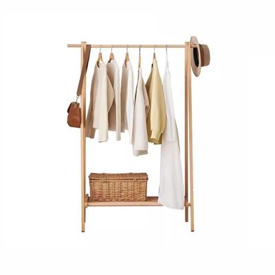 FEELIN Coat Rack Freestanding Coat Rac Wooden Coat Rack Modern Simple Small Apartment Bedroom Clothes Rack Living Room Entrance Clothes Drying Rack Hall Tree Stand Coat Hanger Standing