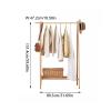 FEELIN Coat Rack Freestanding Coat Rac Wooden Coat Rack Modern Simple Small Apartment Bedroom Clothes Rack Living Room Entrance Clothes Drying Rack Hall Tree Stand Coat Hanger Standing view 2