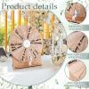 Memorywuu 11.4 Inch Spinning Wheel Erasable Raffle Spin the Wheel Game with Stand and Arrow Wooden Prize Tabletop Spinner Raffle Roulette for Wedding Family Bridal Party Baby Shower Games(Wood Color) view 4