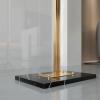 KYUSAR Coat Stand Coat Rack Coat Shelf Metal Coat Rack Free Standing Hall Coat Rack Tree Iron Marble Base Coat Stand For Entryway Hallway Coat Holder (Color : Black, Size : 175cm) view 3