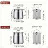 68oz 304 Stainless Steel Deep Fryer Pot with Basket & Strainer, Large Capacity Bacon Grease Container for Kitchen,Frying, Cooking, Camping,Oil Filter Container - Dishwasher Safe (68oz/2L/2.1Qt) view 4