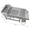 TECHTONGDA Straight Vibrating Sieve Screen Shaker Electric Linear Sifter Machine Stainless Steel One Layer One Motor 4mm Screen Size 11.829.5inch 110V view 2