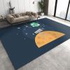 3x5 Area Rugs Children's Astronomical Telescope Prints Kids Play Rug, Space Adventure Simple Doodle Throw Rugs Bedroom Soft for Coffee Shop Living Room Under Table Game Room view 1