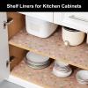 Cooyes Shelf Liner  Premium Non-Adhesive Cabinet & Drawer Liner for Kitchen  Waterproof Shelf Paper with Modern Pattern  Durable EVA Cabinet Mat  Easy to Cut 24" W x 120" L view 2