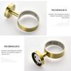 Bathroom Hardware Set Brushed Gold Toilet Brush Holder Robe Hook Paper Holder Soap Dish Holder Wall Mount Bathroom Accessories,Toilet Brush Holder (Tooth Cup Holder) view 3
