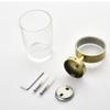 Bathroom Hardware Set Brushed Gold Toilet Brush Holder Robe Hook Paper Holder Soap Dish Holder Wall Mount Bathroom Accessories,Toilet Brush Holder (Tooth Cup Holder) view 4