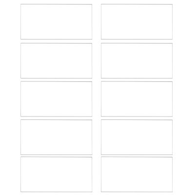 uxcell 20Pcs Clear Acrylic Place Cards for Table Setting Rectangle Acrylic Blanks Name Cards Wedding Seating Cards 3.5" x 2"
