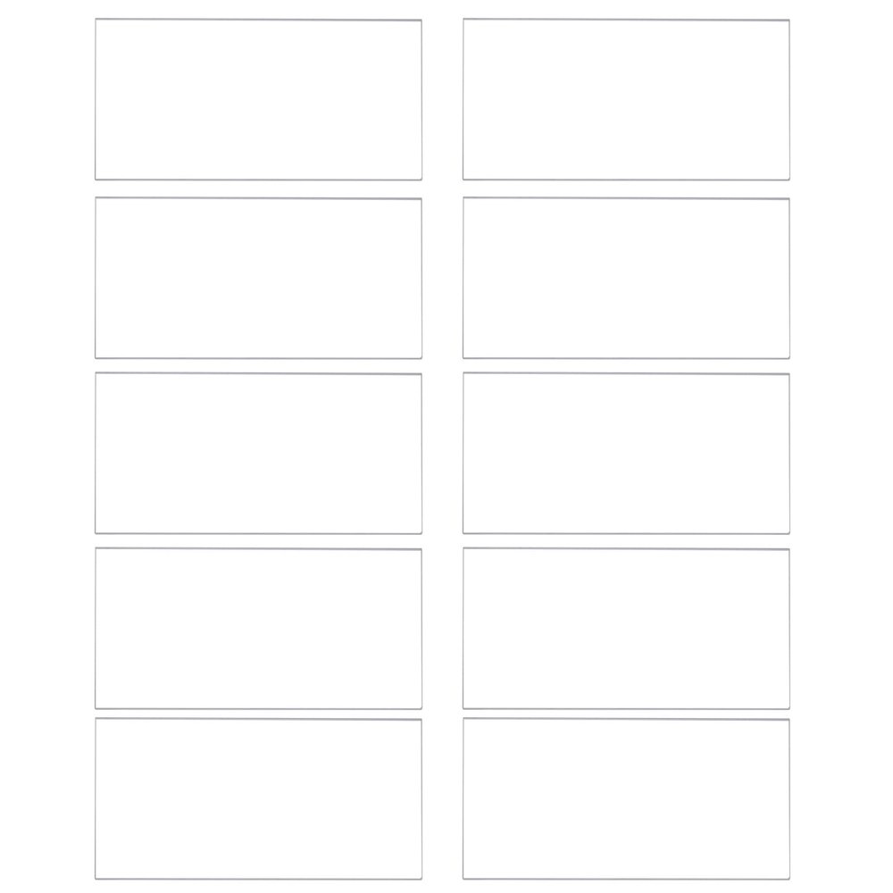 uxcell 20Pcs Clear Acrylic Place Cards for Table Setting Rectangle Acrylic Blanks Name Cards Wedding Seating Cards 3.5" x 2"