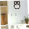 ABOOFAN Owl Wall Clock Vintage Acrylic Silent Hanging Clock for Living Room and Office Decoration Battery Operated Non-Ticking Stylish Home Decor view 3