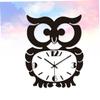 ABOOFAN Owl Wall Clock Vintage Acrylic Silent Hanging Clock for Living Room and Office Decoration Battery Operated Non-Ticking Stylish Home Decor view 4