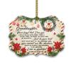 HYTURTLE to My Granddaughter Christmas Ornament 2025 Tree Decoration Gifts for Girls Women from Grandma Grandpa - Best Granddaughter Gifts from Grandparent - Unique Aluminum Ornament Gift Keepsake view 1