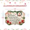 HYTURTLE to My Granddaughter Christmas Ornament 2025 Tree Decoration Gifts for Girls Women from Grandma Grandpa - Best Granddaughter Gifts from Grandparent - Unique Aluminum Ornament Gift Keepsake view 3