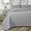 Brandream 6-Piece Cream White Quilt Set Queen Size Matelasse Bedding Cotton Ruffle Bedspread Farmhouse Comforter Set view 2