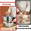 Electric Dough Maker with Ferment Function,Dough Mixer Kitchen Electric household Stand Mixers, Microcomputer Timing,Face-up Touch Panel,304 Stainless Steel,5L view 3