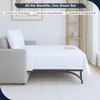 Olivia Rocco 4Pcs Sleeper Sofa Bed Sheet Set Queen Size (60" x 74" x 5") White Solid 100% Egyptian Cotton 1000 Thread Count Fit Up to 5" inches Deep Mattress. view 2